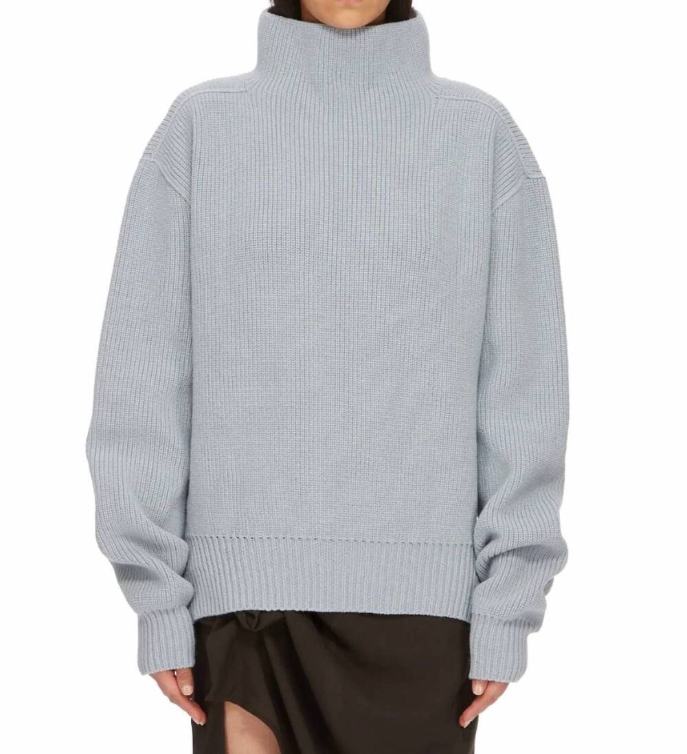 NEW RICK OWENS fisherman tabard in pale blue